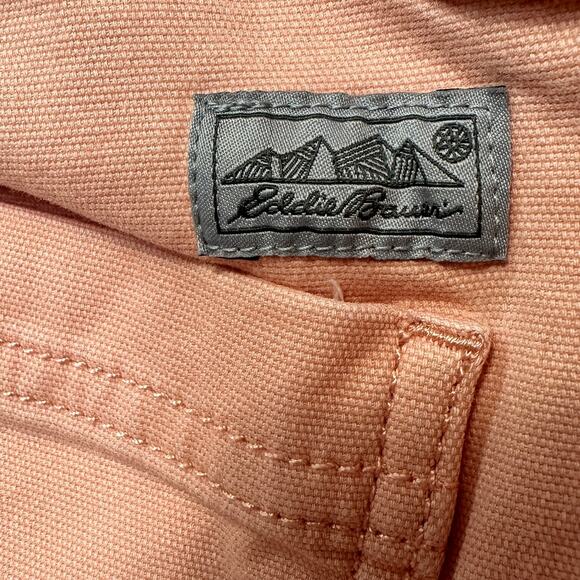 Eddie Bauer Utility Straight Leg Jean High Rise Pastel Cropped Pants Sz: 16 - Picture 11 of 11